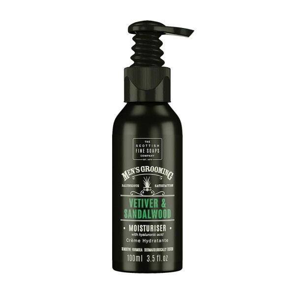 SCOTTISH FINE SOAPS Pánský hydratační krém Vetiver/Sandalwood 100 ml, černá barva, plast