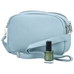 Trendy dámská koženková crossbody kabelka Willa, světle modrá