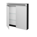 Dřevojas - Dvoudveřová galerka AIR GA2OE 80 - L03 Antracit vysoký lesk 239282