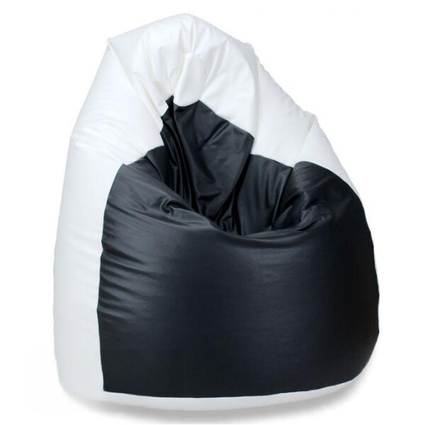 FRONTI Sedací pytel SAKO 100 cm - bílá + černá