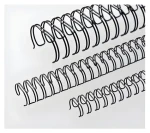 Eurosupplies Kovové hřbety (3:1") 14,3 mm černé / Vázací hřbety / pro 101–120 listů 80 g papíru / 50 ks