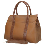 Trendy dámská koženková kabelka Camila, hnědá