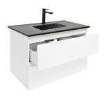 Koupelnová skříňka s umyvadlem SAT B-Way 79x50x45 cm bílá lesk BWAY280WU4B2B BWAY280WU4B2B