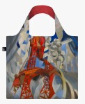 Skládací nákupní taška LOQI ROBERT DELAUNAY Red Eiffel Tower