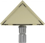 MEXEN - Flat rohový podlahový žlab 20 x 20, zlatá 1510320