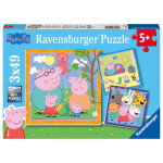 RAVENSBURGER Prasátko Peppa 3x49 dílků