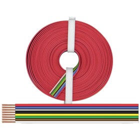 Donau Elektronik 225-885-10 lanko/ licna 8 x 0.25 mm² + 8 x 0.25 mm² černá, červená, modrá, šedá, zelená, bílá, žlutá, hnědá 10 m