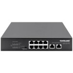 Intellinet 8-Port Gigabit Ethernet PoE+ Switch mit 2 RJ45 Gigabit Uplink-Ports 120W síťový switch 10 / 100 / 1000 MBit/s IEEE802.3af (15,4 W), IEEE802.3at (30