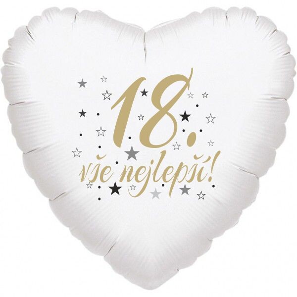 18. narozeniny balónek srdce Balonky.cz 18. narozeniny balónek srdce Balonky.cz