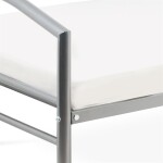 Postel jednolůžková 90x200 cm, kovová šedý lesk