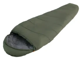 EASY CAMP Spací pytel Raven II Mummy olivově zelená / -1°C / 215 x 76 x 50 cm / dvoucestný zip s autolockem (240213)