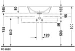 DURAVIT - Starck 1 Umyvadlová mísa, průměr 53 cm, s přepadem, bílá 0447530000