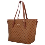 Trendová dámská koženková kabelka přes rameno Laila, světle hnědá