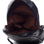 Praktický větší koženkový dámský batoh Olivia černá