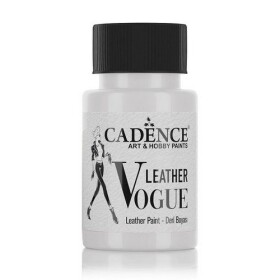 Barva na kůži Cadence Leather Vogue, 50 ml - white, bílá