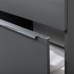 Mereo Mailo, koupelnová skříňka s keramickým umyvadlem 61 cm, bílá, chrom madlo CN510