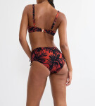SUMMER PALM - Maxi-bikini spodky: vysoké krytí a nastavitelné boky Triumph BROWN 38