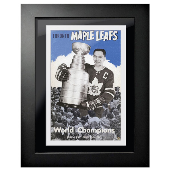 Mustang Obraz v rámu Toronto Maple Leafs NHL Memorabilia 1967 World Champions Program Cover