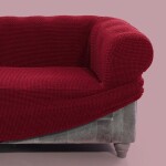 Super strečové potahy NIAGARA bordó křeslo ušák (š. 70 - 95 cm)