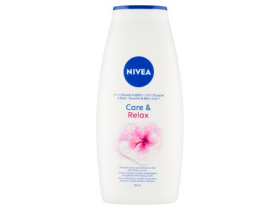 Nivea Care & Relax Pečující sprchový gel a pěna do koupele 2 v 1 750ml