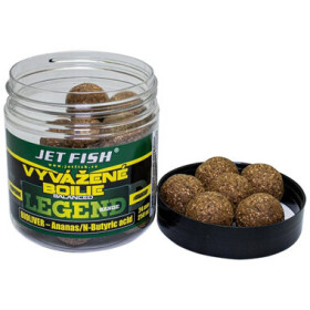 Jet Fish Vyvážené boilie Legend Bioliver + Ananas/N-Butyric 250ml 20mm (000367)