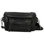 Moderní dámská kožená kabelko-ledvinka GW Jenifer, černá