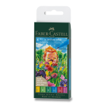 Popisovač Faber-Castell Pitt Artist Pen Brush 6 ks, hrot B, jarní odstíny