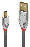 Lindy šedá / Kabel USB 2.0 USB-A - Mini-USB B / 1 m / 480 Mbit/s (36631)