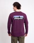 Tričko Patagonia M's L/S P-6 Logo Responsibili-Tee Berry Fig