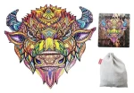 Dřevěné puzzle Bizon XL
