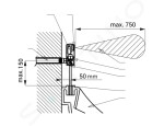 SANELA - Senzorové pisoáry Infračervený nástěnný splachovač pisoáru s elektronikou ALS, 9 V SLP 09K