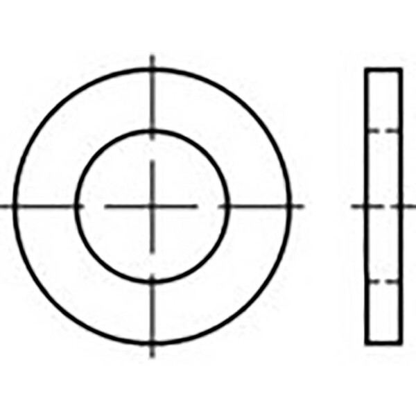 Podložka 21 mm 32 mm ocel pozinkované 200 ks TOOLCRAFT TO-6865848