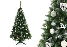 Mamido Umělý vánoční stromeček borovice se sněhem 220 cm