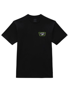 Vans FULL PATCH BACK BLACK/LIME GREEN pánské tričko krátkým rukávem