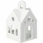 Räder Porcelánový svícen domeček Mountain Chapel, bílá barva, porcelán