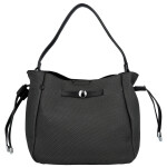 Módní dámská koženková kabelka na rameno Aminta, černá