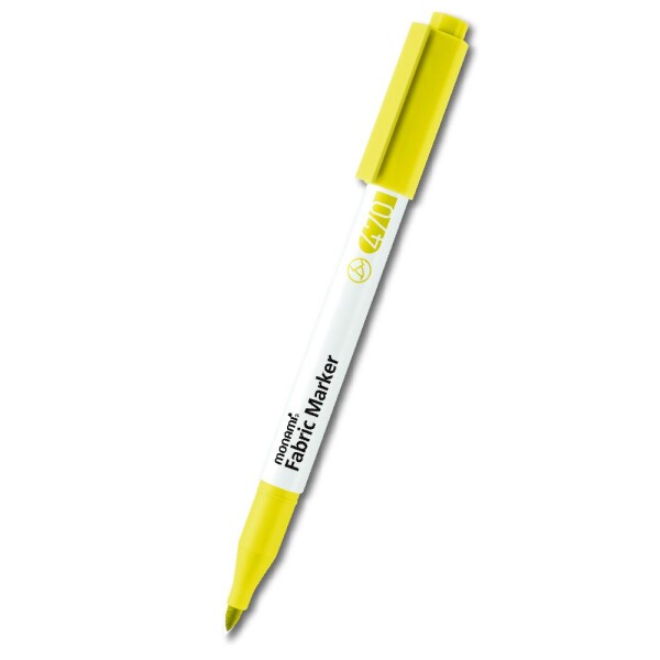 Fix na textil Monami Fabric Marker Brush - žlutá