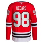 Pánský dres Connor Bedard #98 Chicago Blackhawks Adidas Authentic Primegreen Player Pro Red Velikost: