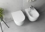 ISVEA - INFINITY závěsná WC mísa, Rimless, 36,5x53cm, bílá mat 10NF02001-2L