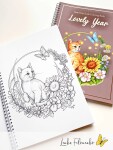 Lovely Year, antistresové omalovánky s podpisem autorky, Lenka Filonenko