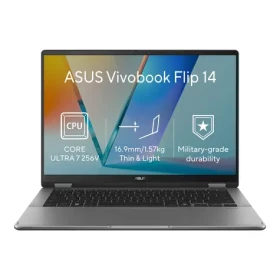 ASUS Vivobook 14 Flip šedá (TP3407SA-OLED147WZ) / Konvertibilní notebook / 14" WUXGA OLED T / Intel Core Ultra 7 256V (TP3407SA-OLED147WZ)