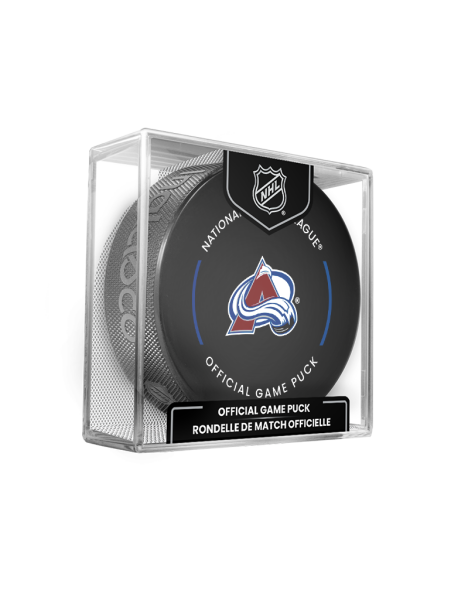 Inglasco / Sherwood Puk Colorado Avalanche Official Game Puck 2022-2023