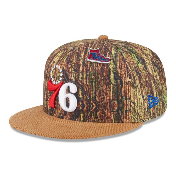 New Era Pánská kšiltovka Philadelphia 76ers NBA 2025 All-Star Game Forrest Camo 9FIFTY Snapback