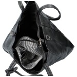 Stylová sada: Kabelka přes rameno a crossbody Leonita, černá