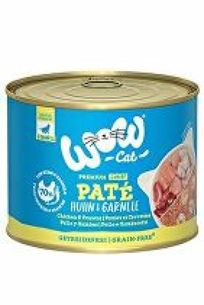 WOW Cat konzerva Kitten Paté kuře s krevetami 200g