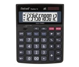 REBELL PANTHER 12 kalkulačka černá (RE-Panther 12 WB/BX)