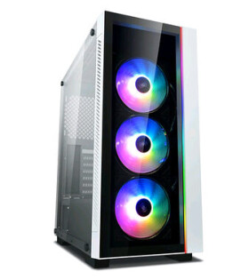 DEEPCOOL MATREXX 55 V3 ADD-RGB WH 3F bílá / E-ATX / 2xUSB 2.0 + 1xUSB 3.0 / 3x 120 mm / bez zdroje / průhledná bočnice (DP-ATX-MATREXX55V3-AR-WH-3F)