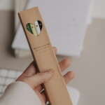 Eulenschnitt Sada tužek Heart Green – set 4 ks, zelená barva, dřevo