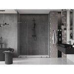 MEXEN/S - Velar L Duo posuvné sprchové dveře 170, transparent, grafit kartáčovaná 871-170-003-02-66