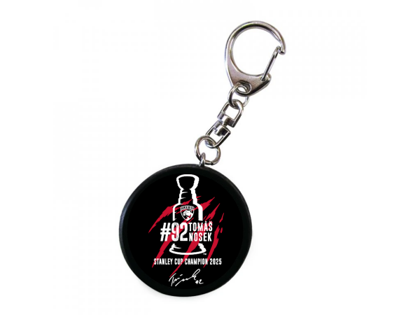 Přívěšek minipuk Tomáš Nosek #92 Stanley Cup Champion 2025 Florida Panthers FS_NOSEK-SCH25-MINIPUK